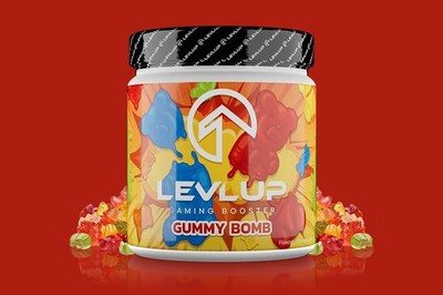 LevlUp Energy Gaming Booster - Gummy Bomb 320g - Exp 07/23