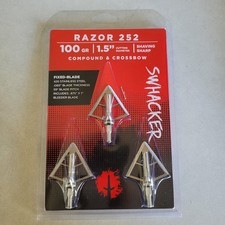Swhacker Razor 252 Broadhead 100 Grain 3-pack Archery Crossbow/Compound 1.5"