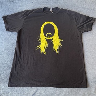 DJ Steve Aoki Short Sleeve Black Logo T-Shirt XL