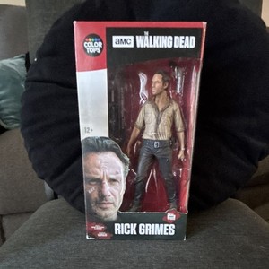 AMC The Walking Dead Rick Grimes Television Color Tops Action Figure Original