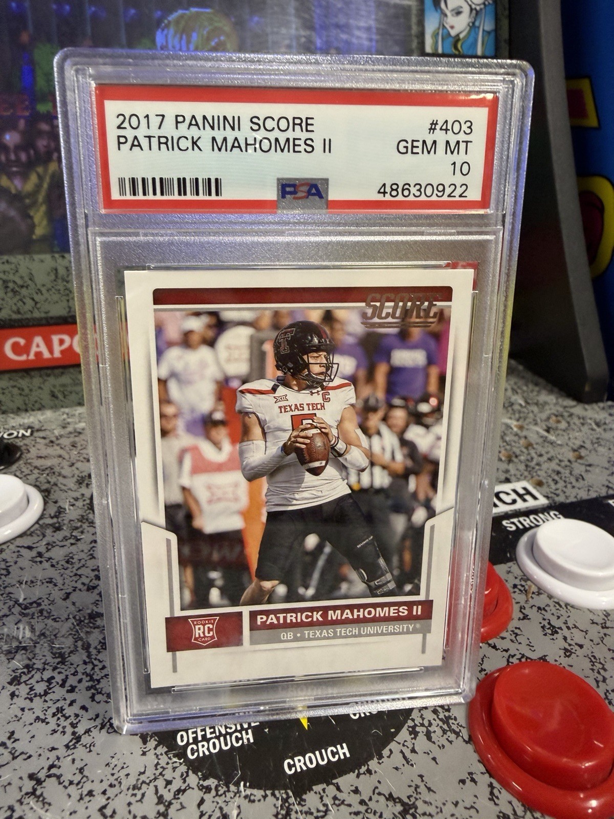 2017 Panini Score Patrick Mahomes II #403 RC PSA 10 Gem Mint Rookie KC HOF GOAT view 4