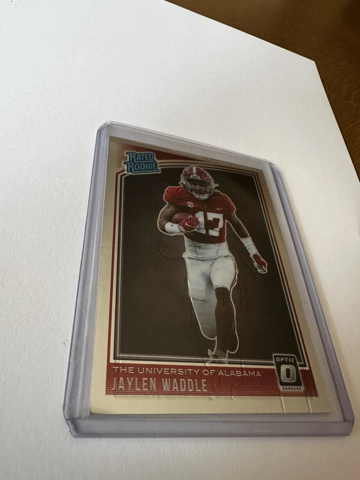 2021 Panini Draft Picks Donruss Optic Rated Rookie Jaylen Waddle (ERROR CARD) 🔥 - Image 3 of 4