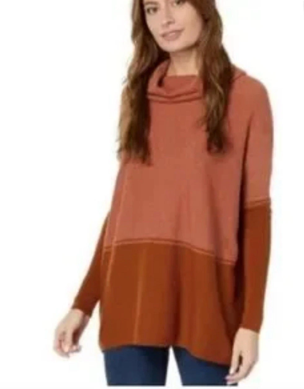 Smartwool Women’s Edgewood Oversized Poncho Sweater In Dusty Cedar Heather Med