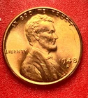 1948-D Lincoln Wheat Cent Penny GEM RED BU From an Original Bank Roll