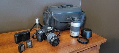 Sony Alpha SLT-A55 16.2MP Digital SLR Camera -  2 Konica Minolta Lenses 