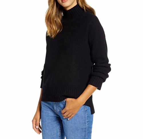 Everlane recashmere textured turtleneck sweater cashmere & wool blend XS
