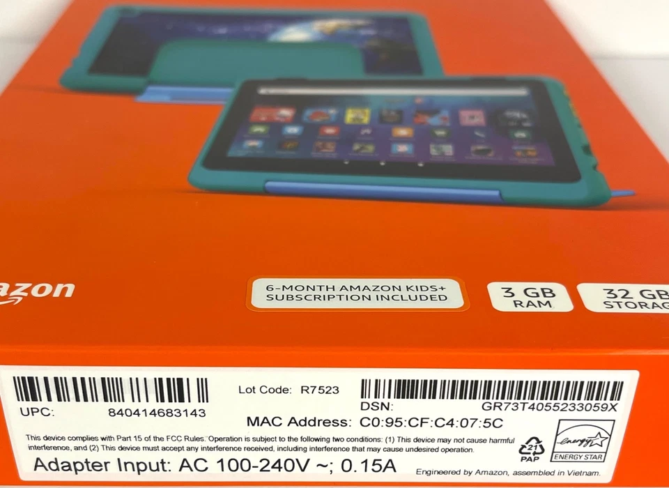 Amazon Fire HD 8 Kids Pro 6+ 8" 12th Gen 32GB 3GB RAM New And Sealed - Image 3 of 4
