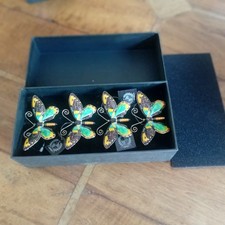 India Jane Of London Set of 4 Enameled Butterfly Napkin Rings..