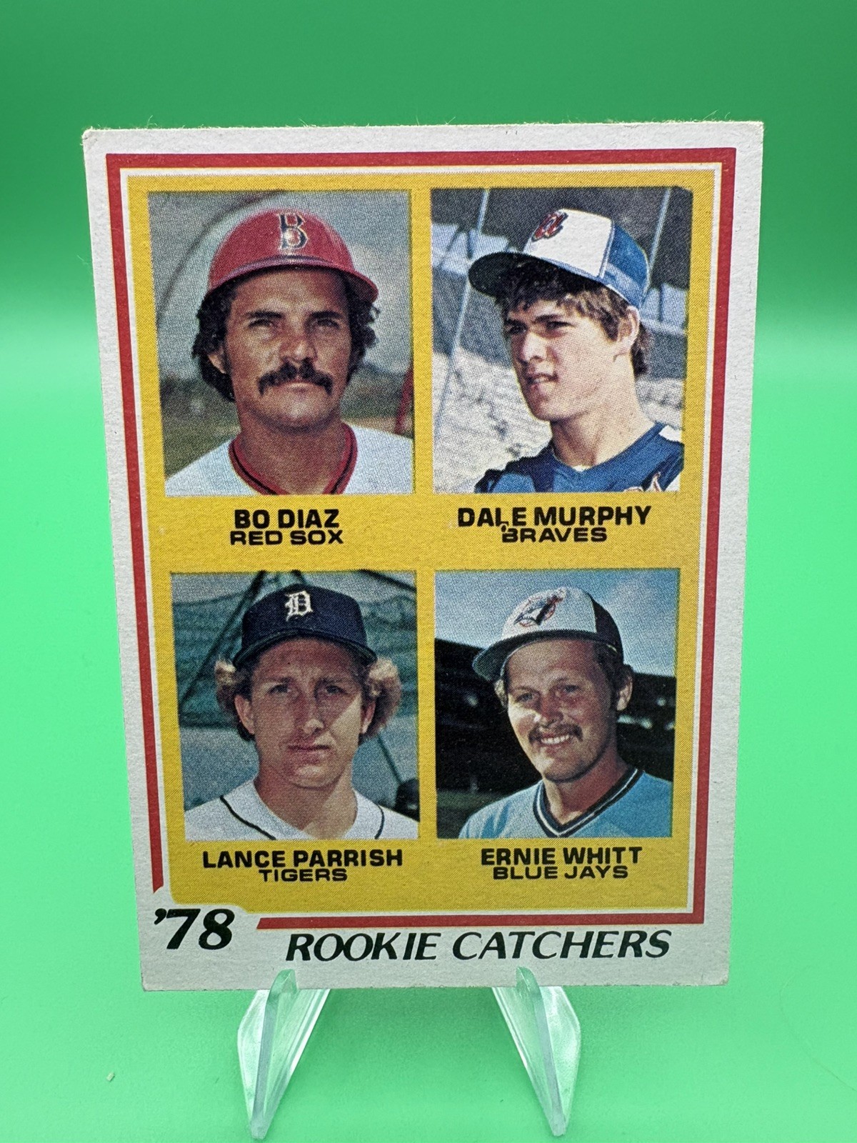 1978 Topps - Rookie Catchers Dale Murphy, Lance Parrish, Ernie Whitt #708 (RC)