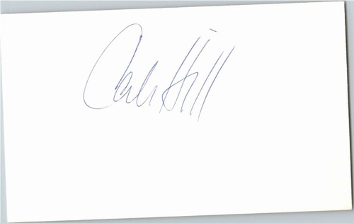 1960's -Calvin Hill- Signed/Autograph/Auto Index Card Dallas Cowboys NFL
