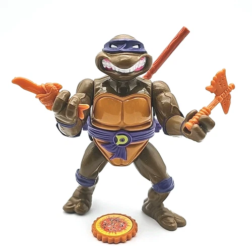 TMNT Donatello 1988 Playmates Figure Vintage Ninja Turtles w Accessories