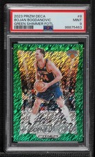 2023 Panini Prizm Deca FOTL Green Shimmer 6/12 Bojan Bogdanovic PSA 9 MINT 1fl4