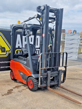LINDE  E16P ELECTRIC COUNTERBALANCE FORKLIFT  / CONTAINER SPEC / 749 HOURS ONLY!