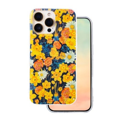 Für Apple iPhone 17 - Etui Schutz Hülle Muster Case HandyTasche Blumen Bunt GLOW
