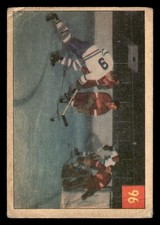 1954 PARKHURST TERRY SAWCHUK 96 GOOD TED KENNEDY SET BREAK TORONTO MAPLE LEAFS