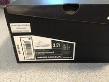 Under Armour Spotlight Hammer Jr. FootBall Cleats 3028224-100 Size 3.5Y