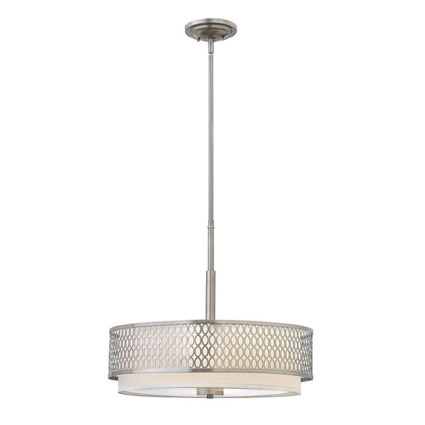 Pendelleuchte HäNgelampe Verstellbar Rund D: 53,4 Cm 3X E27 Esstisch Wohnzimmer-image