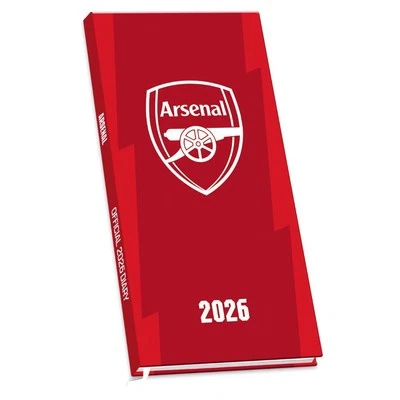 DANILO PROMOTIONS LTD 2026 Arsenal FC Slim Pocket Diary – Official Product – Gunners