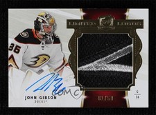 2019-20 Upper Deck The Cup Limited Logos 1/50 John Gibson Jumbo Patch Auto 0c3