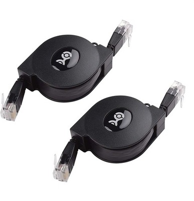 Cable Matters 2-Pack einziehbar Ethernet-Kabel (aufrollbares Lan Kabel: 96,5 cm)