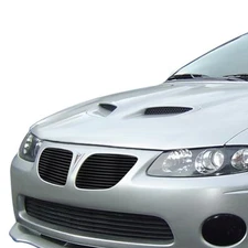 For Pontiac GTO 04-06 APG 2-Pc Black 8x6 mm Horizontal Billet Main Grille