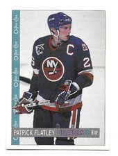 PATRICK FLATLEY 1992-93 O-PEE-CHEE CARD NM-MT CONDITION