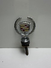 1992-1999 Cadillac Chrome Hood Ornament Crest Wreath Emblem Oem
