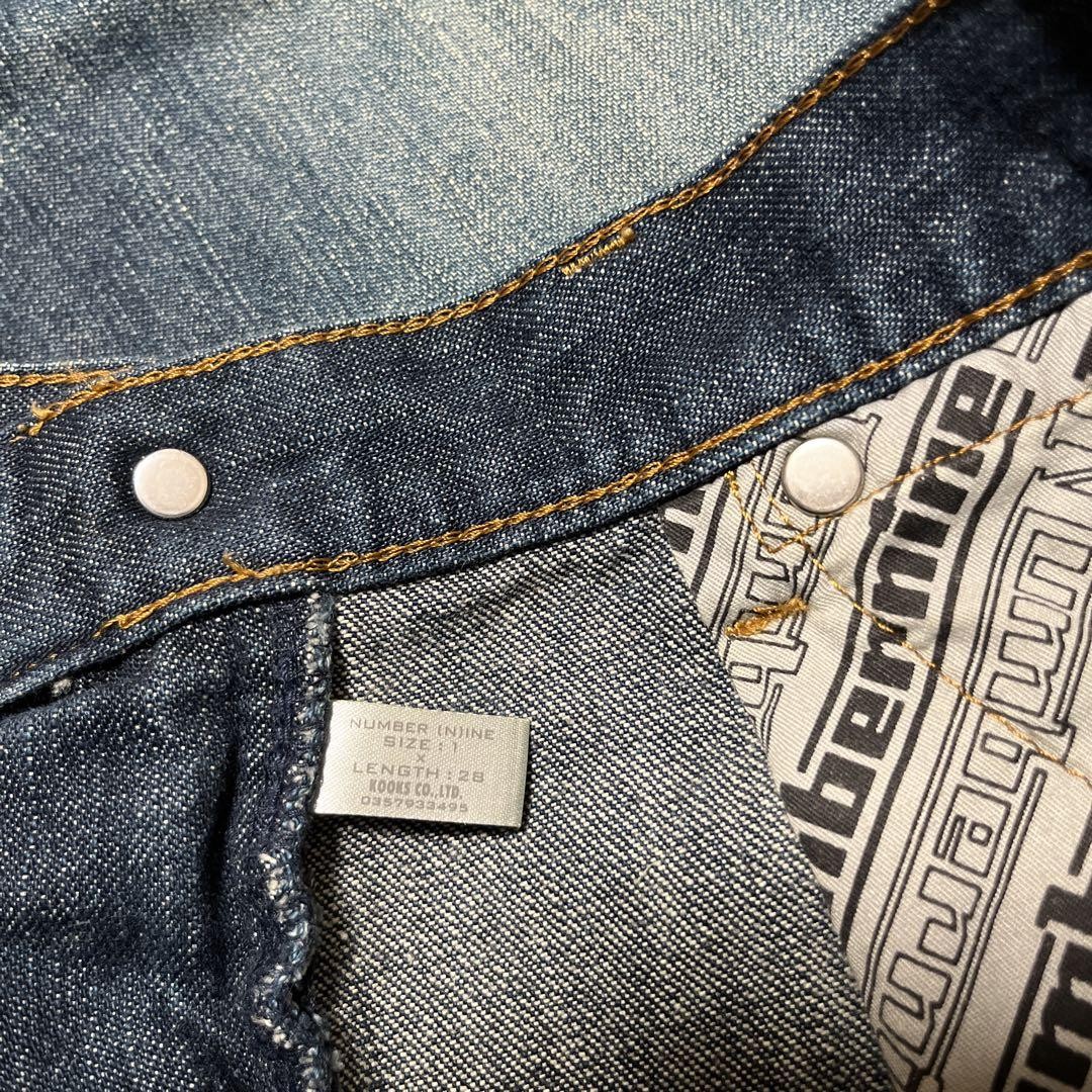 Number Nine Men Modern Age Patch Denim 02Ss Size 1 Limited Edition