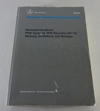 Manuale officina Mercedes Benz R113 280 SL Pagoda W108 W109 280 300 SE SEL 6.3