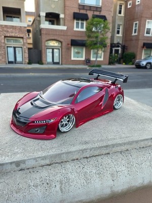 200mm 1/10 Custom ACURA NSX Body Only - 4Tec-2 RDS DC10 YD2 MST Drift F2D2 HPI