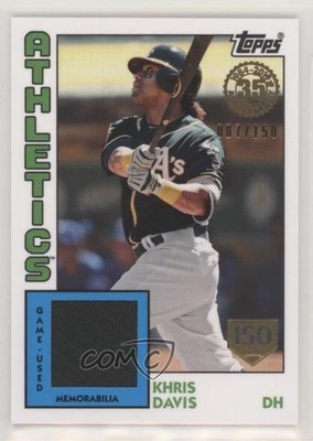 2019 Topps 1984 Baseball Relics Series 2 150th Anniversary /150 Khris Davis 9cf