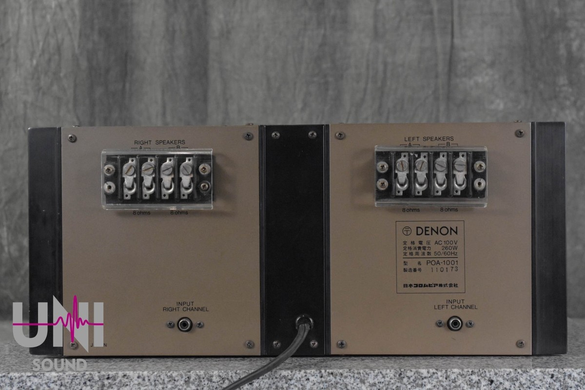 DENON POA-1001 Power Amplifier in Good Condition | eBay