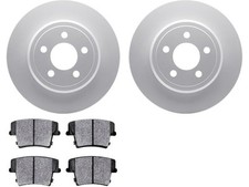 Front and Rear Brake Pad and Rotor Kit For 2017-2019 Jaguar XE 2018 YD669CN