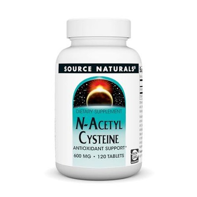 Source Naturals N-Acetyl Cysteine Antioxidant Support 600 mg Dietary Supplement
