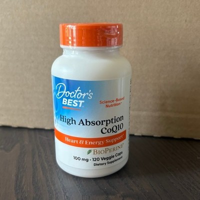 Doctor's Best High Absorption CoQ10 100 mg, 120 Veggie Caps
