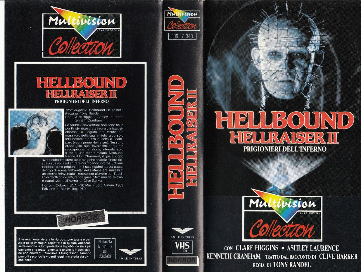 HELLBOUND HELLRAISER II (1989) VHS | eBay