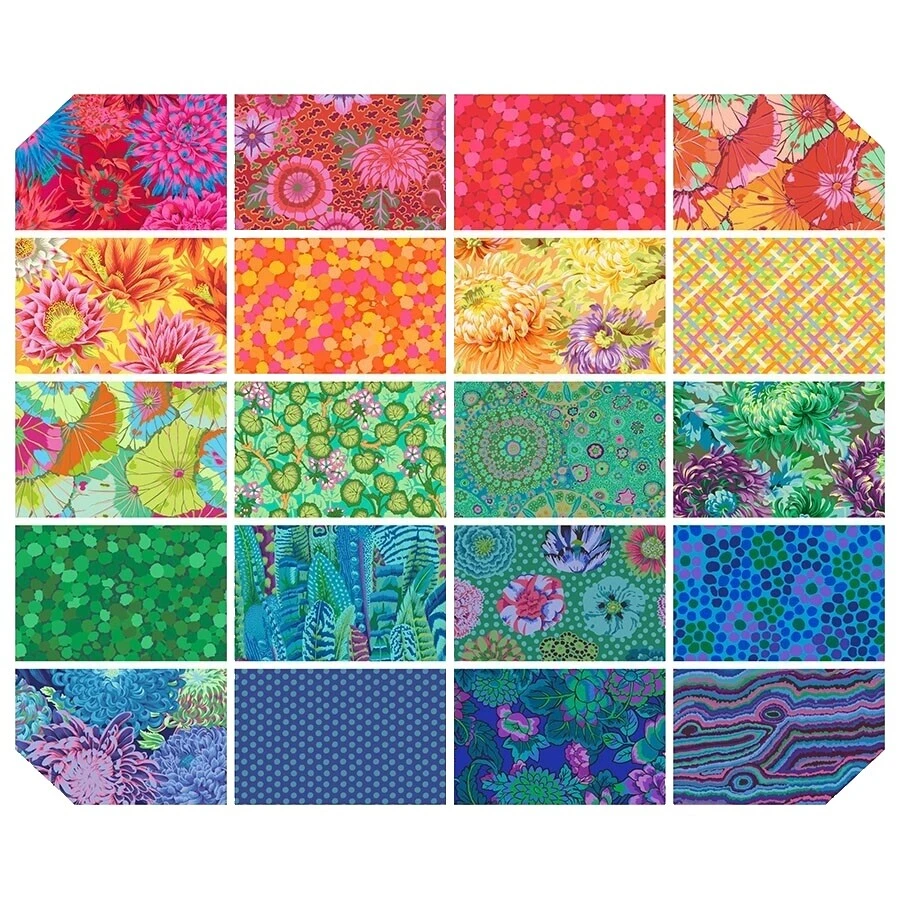 Géneros artesanales floral multicolor Kaffe Fassett