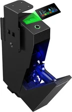 Vertical Mount Biometric Gun Safe Fingerprint Quick Access Digital Display