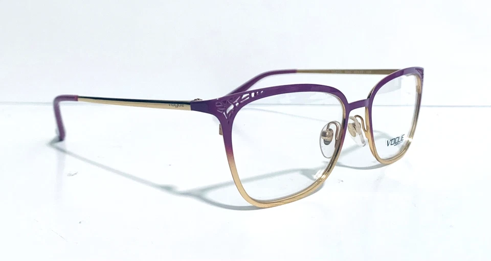 VOGUE VO 4103 5086 GAFAS AUTÉNTICAS METAL ORO VIOLETA RX 50-17-135 MM NUEVAS Foto 2 de 4