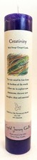 CREATIVITY Crystal Journey Reiki Charged Candle Herbal Magic Pillar - Free Ship