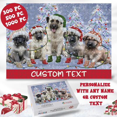 Anatolian Shepherd Jigsaw Puzzle for Adults Interlocking Christmas Dog Gift NWT