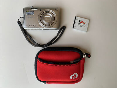 Nikon Coolpix S3700 20.1 MP 8x Zoom Digital Camera Silver Manual