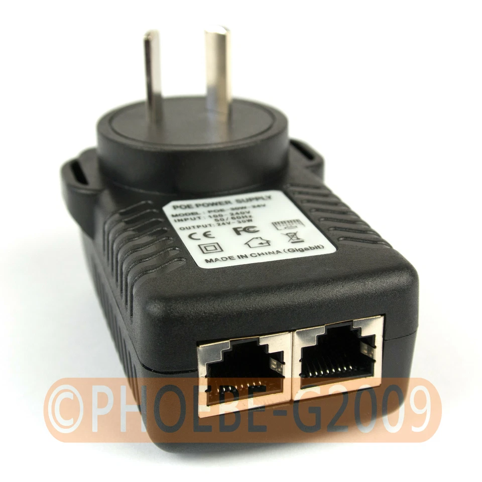 Gigabit 24V PoE Injector Adapter Ubiquiti UAP AC LR LITE POE-24 12W-G 24W-G 7W-G - Image 3 of 4