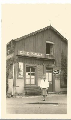 ALTES FOTO - VINTAGE ORIGINAL 50ER JAHRE - BIER TRAGEN 39 CAFE PAILLA FRAU BEER