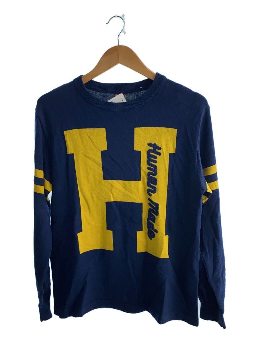 HUMAN MADE knit sweater #1 S acrylic navy Used | eBay HUMAN MADE knit sweater #1 S acrylic navy Used | eBay