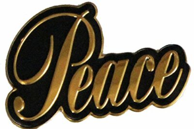 C&d Visionary Cdx Peace Metall Sticker, 1.5 '', Gold