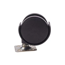 20mmx20mm Plastic Dia Twin Wheel 360 Degree Rotatable Furniture Swivel Caster