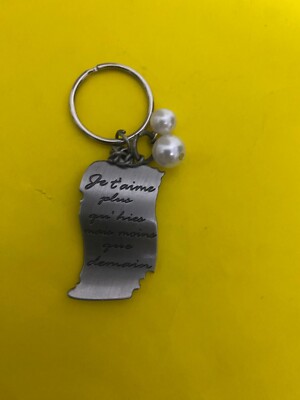 Je t'aime plus qu'hies mois que demain KEYCHAIN