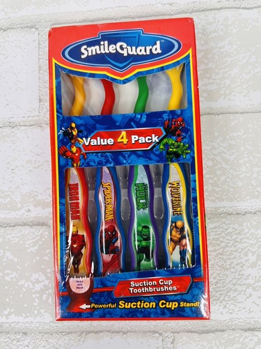 8 cepillos de dientes Smile Guard Marvel Heroes Wolverine Hulk Iron Man Spider-Man - Imagen 2 de 8