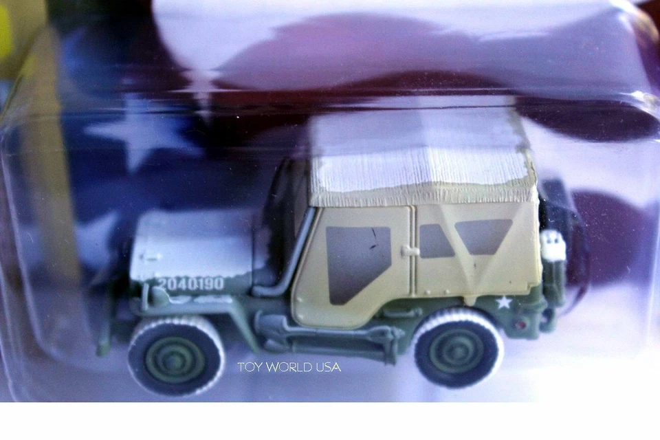 Johnny Lightning Wheeled Warriors #1 WWII Willys MB Jeep - Image 2 of 2